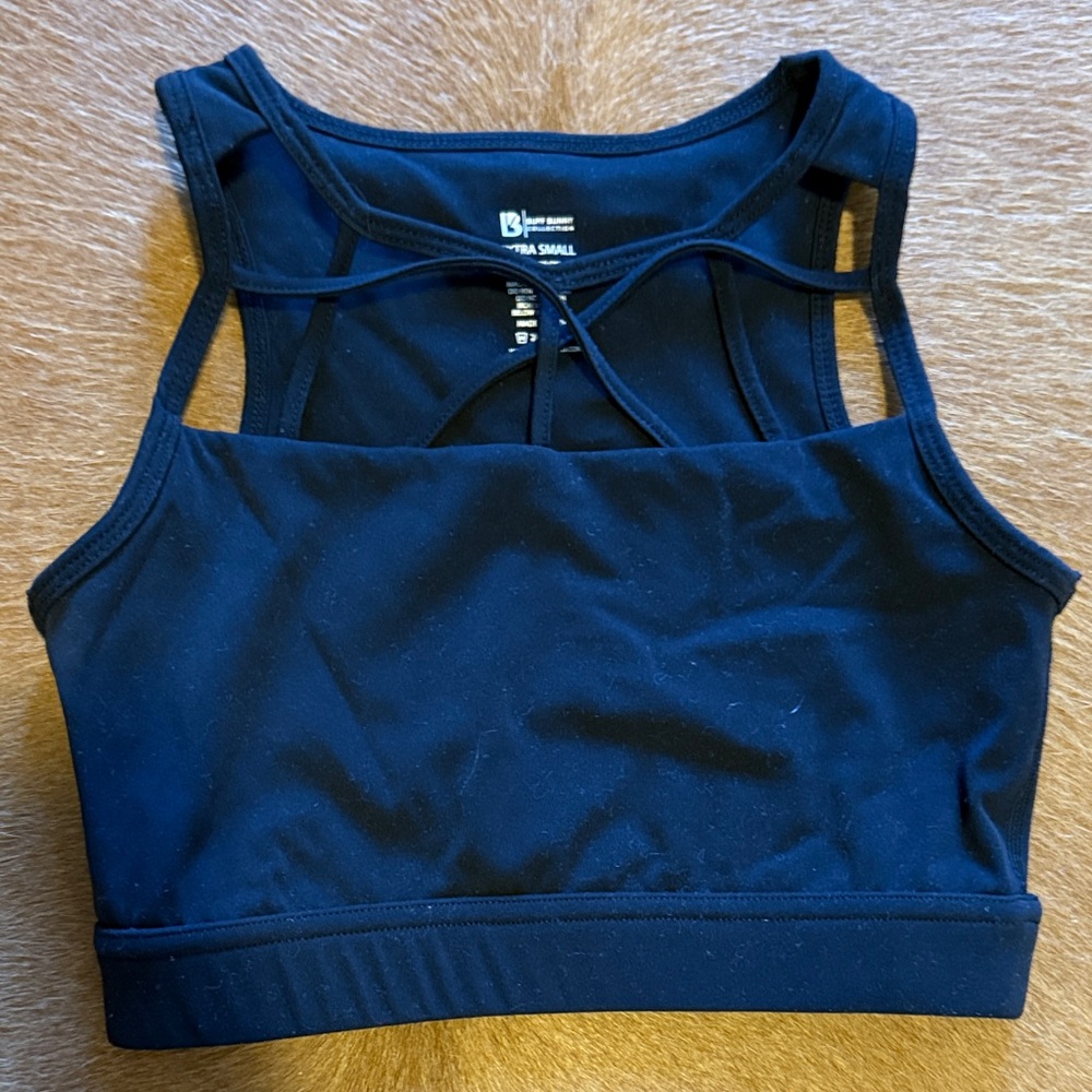 BuffBunny Midnight Black Sports Bra